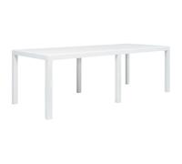Garden Table Outdoor Table Balcony Dining Table Plastic Rattan Look vidaXL