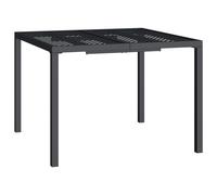 Garden table Anthracite Steel Mesh 100x100x72 cm Outdoor Patio Square Powdercoat