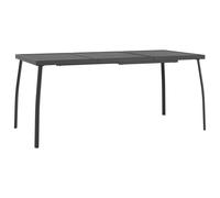 (165 x 80 x 72 cm) vidaXL Garden Table Outdoor Table Dining Room Table Anthracite Steel Mesh