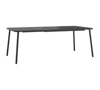 Garden Table Outdoor Table Patio Dining Coffee Table Anthracite Steel vidaXL