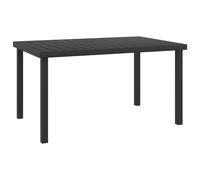 Garden Table Outdoor Table Patio Picnic Dining Table Aluminium and WPC vidaXL