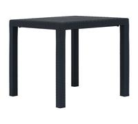 Garden Table Plastic Rattan Look Furniture Multi Colours Multi Sizes vidaXL