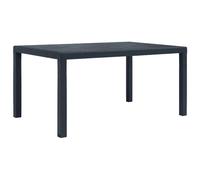 Garden Table Plastic Rattan Look Furniture Multi Colours Multi Sizes vidaXL
