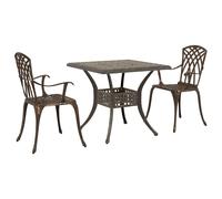 Garden Table Set Cast Aluminium Outdoor Dining Patio Furniture Terrace vidaXL