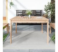 Garden Table Solid Pine Natural 121x82.5x76 cm Outdoor Patio Wood Table RusticX