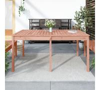 Garden Table Solid Pinewood Natural Douglas 159.5x82.5x76 cm Outdoor Patio Dine