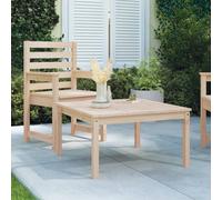 (natural douglas, 121 x 82.5 x 45 cm) vidaXL Garden Table Outdoor Table Patio Wooden Dining Table Solid Wood Pine