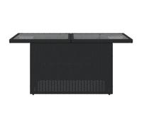 Garden Table with Top Outdoor Table Patio Dining Table Poly Rattan vidaXL