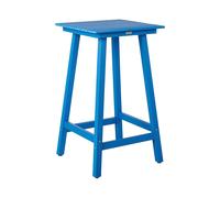 Beliani Garden Bar Table Adirondack 60 Cm 59 Cm Synthetic Material Blue