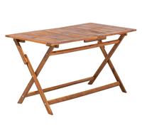 Garden Dining Table CENTO 140 cm 75 cm Acacia Wood Brown