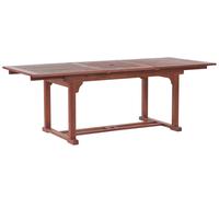 Extending Garden Dining Table TOSCANA 160/220 cm 90 cm Acacia Wood Dark Brown