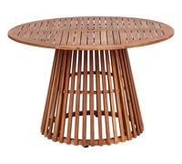 Garden Dining Table AGELLO 120 cm 120 cm Acacia Wood Brown