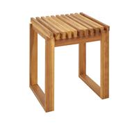 Beliani Garden Side Table Bellano 35 Cm 40 Cm Acacia Wood Brown