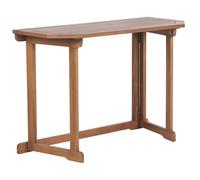 Beliani Balcony Table Treia 110 Cm 47 Cm Acacia Wood Brown