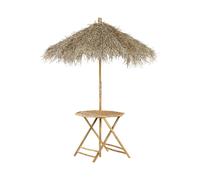 Bistro Table MOLISE 85 cm 85 cm Bamboo Light Brown