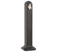 Garden Tanker with Faucet Stone Look Water Column Anthracite/Light Grey vidaXL