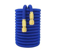 Garden Telescopic Water Pipe High Pressure Car Wash Expandable Hose Flexible Watering Irrigation(Blue,25ft)