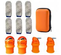 Garden Thumb Cutter, Silicone Harvesting and Gardening Tools - 11 Piece Finger Plant Harvesting Cutter - for Back Cut, Picking, Plant, Trimming, Outdoor, Backyard, Farm, Kitchen
