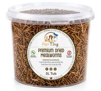 Garden Ting Dried Mealworms Wild Bird Food, 3 Litre Tub