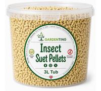 Garden Ting Insect Suet Pellets Wild Bird Food High Energy, 3L Tub