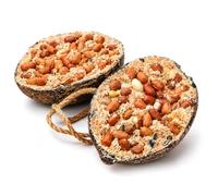 Garden Ting Peanut Coconut Halves Wild Bird Treat Suet, 2 Pack