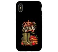Garden to Plate Fresh Apples Farm Boots Design Case for iPhone X/XS