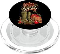 Garden to Plate Fresh Apples Farm Boots Design PopSockets PopGrip for MagSafe