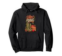 Garden to Plate Fresh Apples Farm Boots Design Pullover Hoodie