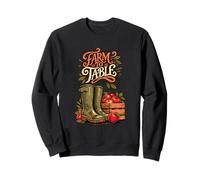 Garden to Plate Fresh Apples Farm Boots Design Sweatshirt