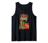 Garden to Plate Fresh Apples Farm Boots Design Tank Top