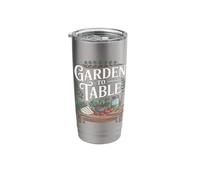 Garden to Table Vegetable Farming Stainless Steel Insulated Tumbler