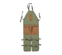 Garden Tool Apron with Multi Pockets and Long Leg Protectors for Comfort and Cleanliness (Colored pockets)