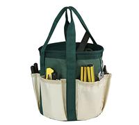 Garden Tool Bag,6 Pockets Gardening Storage Tote Bag, Heavy-duty Canvas Hand Tool Storage Tote Organizer for Indoor and Outdoor Gardening