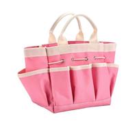 Garden Tool Bag, 600D Tool Storage Bag, Multi Pocket Gadget Storage Bag, Multi-Purpose Portable Garden Bag with Handles, Garden Tool Kit Holder for Garden, Camping, Park, Pink, see description, See