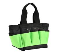Garden Tool Bag, 600D Tool Storage Bag, Multi Pocket Gadget Storage Bag, Multi-Purpose Portable Garden Bag with Handles, Garden Tool Kit Holder for Garden, Camping, Park, Green, see description, See