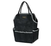 Garden Tool Bag | Heavy-Duty 16oz Waxed Canvas Garden Tool Tote with 8 Pockets | 25L x 16W x 40H CM | Tools Storage Bag for Gardeners, Portable Tool Organizer for Garden Essentials