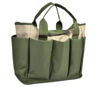 Garden Tool Bag | Oxford Cloth, 48x18x30cm, Green | Gardening Tools Organizer Storage Tote, Durable Multi Pocket Carrier For Indoor Outdoor Use, Gift For Gardeners Men Women.