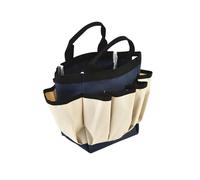 Garden Tool Bag with 8 Pockets,600D Oxford Gardening Tote Bag,Multi-Purpose Portable Gardening Tool Bag with Handles,Garden Tools Set Gifts for Women and Men (Beige)