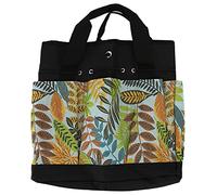 Garden Tool Bag with Flower Printing, Garden Tote Bag Organizer, Multifunctional Gardening Tools Carrier with Multiple Pockets for Home Gardeners, Made of Durable 600D