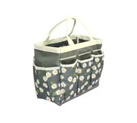 Garden Tool Bag with Heavy Duty Multi-Pocket Waterproof Tote 31 x 25 x 14 cm Garden Organizer Storage Bag Oxford Fabric Padded Reinforced for Weeding