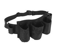 Garden Tool Belt, 26.5x16.5cm 600D Oxford Fabric Adjustable Gardening Tool Pouch Multi Pockets Apron Waist Bag for Camping Outdoor Chef (Black)