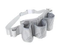 Garden Tool Belt, 26.5x16.5cm 600D Oxford Fabric Adjustable Gardening Tool Pouch Multi Pockets Apron Waist Bag for Camping Outdoor Chef (Grey)