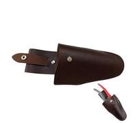 Garden Tool Belt Pouch, Leather Tool Pouch Holster for Secateurs, Pruner, Knife, or Shears, Adjustable Tool Belt Pouch for Gardeners, Outdoor Cutting and Pruning Accessories