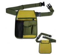 Garden Tool Belt Waist Bag with 6 Pockets, Oxford Tool Belt, Tool Bag Belt with Zip Compartment & Pockets, Craftsman Belt for Garden, Household, Construction