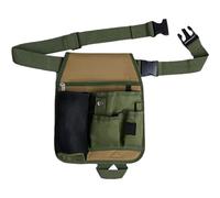 Garden Tool Pouch, Garden Tool Belt, Lightweight Tool Pouch with Pockets and Zipper, Utility Belt Canvas Tool Bag with Adjustable Waist Belt, Waist Tool Bag Apron for Women Men