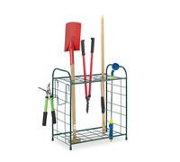 Garden tool rack Gardening Equipment Organiser Steel Green Garden Tool Storage