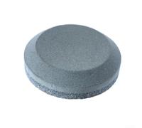 Garden Tool Sharpener 78mm Round Wet Stone Dual Grit(76x27mm) | Brown corundum material, 120/280 grit dual sides, for ideal for axes, hatchets, and heavy blades, water activated