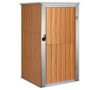 vidaXL Garden Tool Shed Brown 88x89x161 cm Galvanised Steel, Brown