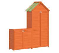 Garden Tool Shed Set Tool Organiser Sentry Shed 2 Piece Solid Wood Pine vidaXL