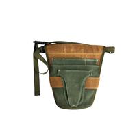 Garden Tool Storage Garden Canvas Tool Belt Bag with Multiple Pocket Storage Waterproof Portable Men Women Sturdy Scissors Lawn Mower Household(Green and Brown)